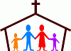 family in church
