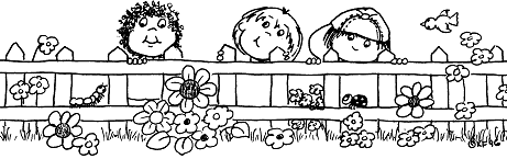 kids looking over a fence